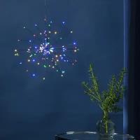 Star Trading Светодиодное украшение Firework Multi 26 см, 120 разноцветных LED ламп, черная проволока, IP20 710-08