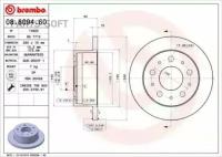 BREMBO 08809460 08.8094.60_диск тормозной задний! Peugeot Boxer, Citroen Jumper 2.2HDi/3.0HDi 06>