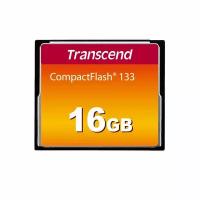 Карта памяти Transcend CompactFlash 133 16Gb, TS16GCF133, 1209506