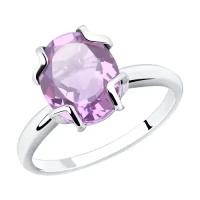 Серебряное кольцо Diamant online 163368 с аметистом, Серебро 925°, 17,5
