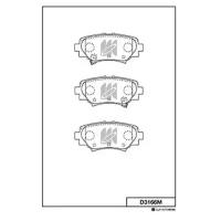 Колодки тормозные дисковые MAZDA KASHIYAMA d3166m