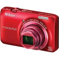 Фотоаппарат NIKON Coolpix S6300,красный