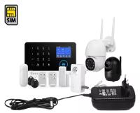Набор GSM/Wi-Fi сигнализация с видеонаблюдением и умной розеткой с датчиком t: Strazh Oko и HDком 9826(ASW5) + 288Bl(ASW5) и Страж W130-T (F1728EU)