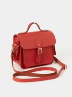 Сумка кожаная Cambridge Satchel Traveller Crossbody (Rouge Matte)