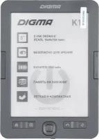 Электронная книга Digma K1 6" E-ink HD Pearl 758x1024 600MHz 128Mb/4Gb/SD/microSDHC темно-серый K1G