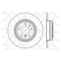 диск тормозной задний BMW E38/E31 2.8-5.0 M51-M62/M70/M73 89] STELLOX 60201533SX