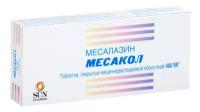 Месакол, таблетки кишечнорастворимые 400 мг, 50 шт
