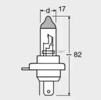 OSRAM 64193ULT 64193ULT_лампа ULTRA LIFE! 1шт. (H4) 12V 60/55W P43t ув. срок службы до 4х раз