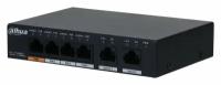 Коммутатор Dahua DH-PFS3006-4GT-60 4x100Mb 3PoE 60W неуправляемый