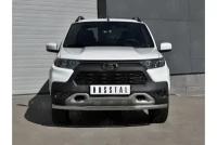 LADA NIVA TRAVEL 2021- Защита переднего бампера d63 секции LNTZ-003559