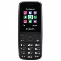 Мобильный телефон Philips E125 Xenium черный моноблок 2Sim 1.77 128x160 0.1Mpix GSM900/1800 GSM1900 MP3 FM microSD