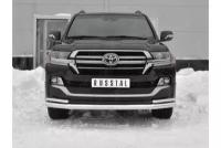 Защита переднего бампера d76 секции-d42 уголки Land Cruiser 200 EXECUTIVE LOUNGE Toyota 2018-2020