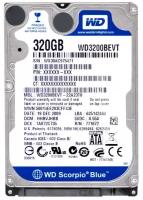 Жесткий диск Western Digital WD3200BEVT 320Gb 5400 SATAII 2,5" HDD