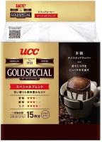 UCC Gold Special Кофе молотый заварной с мягким вкусом 15 фильтр-пакетов