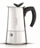 Гейзерная кофеварка Bialetti Musa 0.225л нержавеющая сталь серебристый (4273)