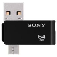 Флешка Sony 64ГБ. Два разъема (USB Type A и microUSB)