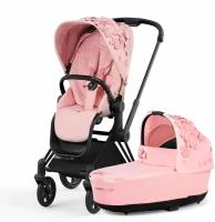 Универсальная коляска Cybex Priam IV 2 в 1, Simply Flowers Pink, цвет шасси: Rosegold