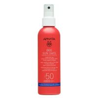 APIVITA Солнцезащитный тающий ультра-легкий спрей для лица и тела SPF50, 200 мл