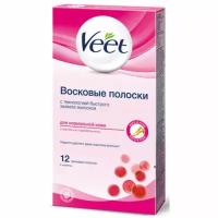 Veet Полоски восковые для нормальной кожи 12 шт/уп