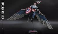 Коллекционная фигурка Hot Toys 1/6 Marvel: The Falcon and the Winter Soldier - Captain America (Хот Тойз Марвел: Сокол и Зимний солдат — Капитан Америка, 31 см)
