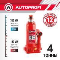 Домкрат бутылочный 4 т. Autoprofi в кейсе 180-350 мм