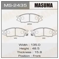 Колодки дисковые Masuma AN-614K (1/12) MS-2435, MS2435 MASUMA MS-2435