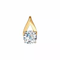 Подвеска из золота со Swarovski Zirconia яхонт Ювелирный Арт. 135813