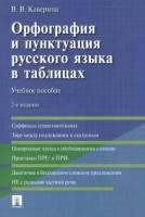 Орфография и пунктуация русского языка в таблицах. Учебное пособие