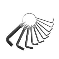 Набор ключей шестигранных на кольце тундра, 1.5 - 10 мм, 10 шт