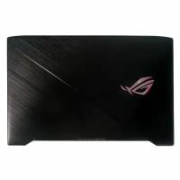 Крышка экрана (матрицы) для ноутбука Asus ROG GL703VD, GL703VM металлическая, чёрная, с разбора, (57BKNLC0000)