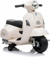 Лицензированный Vespa GTS скутер для езды 6V с тренировочными колесами (белый)