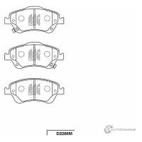 Колодки тормозные дисковые, комплект TOYOTA Auris KASHIYAMA D2286M