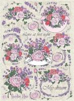Рисовая бумага для декупажа Craft Premier "Сад из роз", формат А4