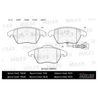 Колодки тормозные AUDI A3/VOLKSWAGEN G5/PASSAT 06/TOURAN 0306/CADDY 04 пер. MILES E400131