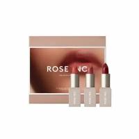 Rose Inc Набор помад THE SATIN LIP TRIO