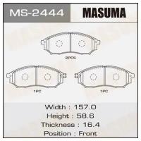 Колодки дисковые Masuma AN-605WK (1/12) MS-2444, MS2444 MASUMA MS-2444