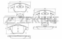 Колодки Торм Диск Передн Датчиком ZEKKERT BS1959