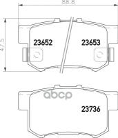 Np8001_колодки Дисковые Задние! Fiat Sedici 1.6/2.0D 06>, Honda Cr-V Ii 2.0 I-Vtec 02-06 NISSHINBO арт. NP8001