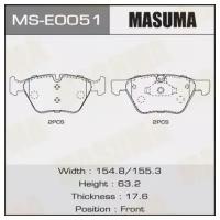 Колодки тормозные дисковые, MSE0051 MASUMA MS-E0051