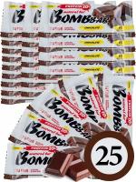 Протеиновый батончик Bombbar Protein Bar 25 x 60 г, Двойной шоколад