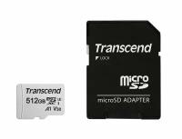 Карта памяти micro SDXC 512Gb Transcend 300S UHS-I U3 V30 A1 + ADP (100/85 Mb/s)