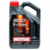 Синтетическое моторное масло Motul 8100 X-clean 5W40, 4 л