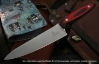 Кухонный нож Russo Knives Alexander M Pro Красная G10 Aus-8