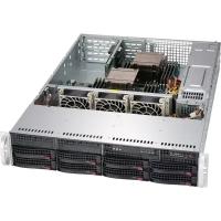 Supermicro Корпус Supermicro CSE-825TQC-R802LPB 2U SC825TQC 8 x 3.5; hot-swap SAS3/SATA LP Chassis Redundant 800W PWS