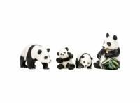 Набор фигурок животных серии Мир диких животных: Семья панд, 4 предмета