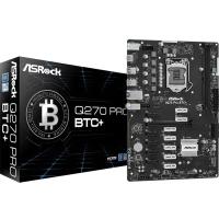 Q270 PRO BTC+, Socket 1151, Intel®Q270, 2xDDR4-2400, HDMI, 1xPCI-Ex16, 12xPCI-Ex1, 4xSATA3, 1xM.2, GLan, (4+2)xUSB2.0, (2+2)x