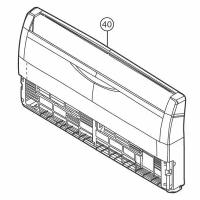 Panasonic CWE11C2767 Передняя панель внутреннего блока кондиционеров CS-A12CTP, CS-A18CTP, CS-A24CTP