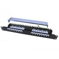 Hyperline PP3-19-16-8P8C-C5E-SH-110D Патч-панель 19", 1U, 16 портов RJ-45 полн. экран., категория 5e, Dual IDC, ROHS, цвет черный