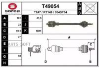 EAI GROUP T49054 _привод перний! Renault R20