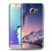 Дизайнерский силиконовый чехол для Самсунг S7 Edge / Samsung Galaxy S7 Edge Горы